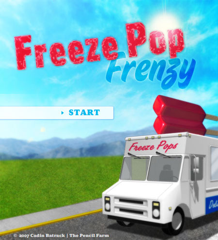 Freeze Pop Title Screen